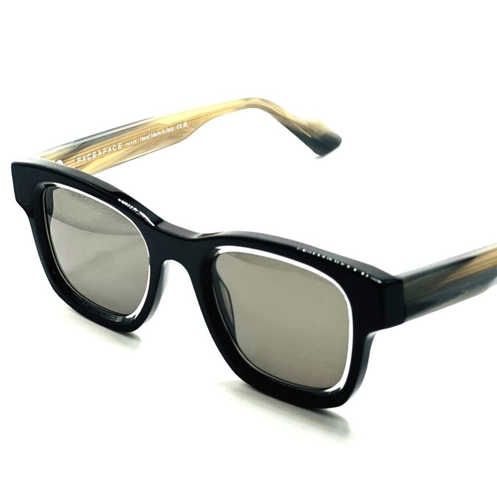 NEW AUTHENTIC FACE A FACE SHADOW 1 COL 3303 Grey Transparent Sunglasses 48mm